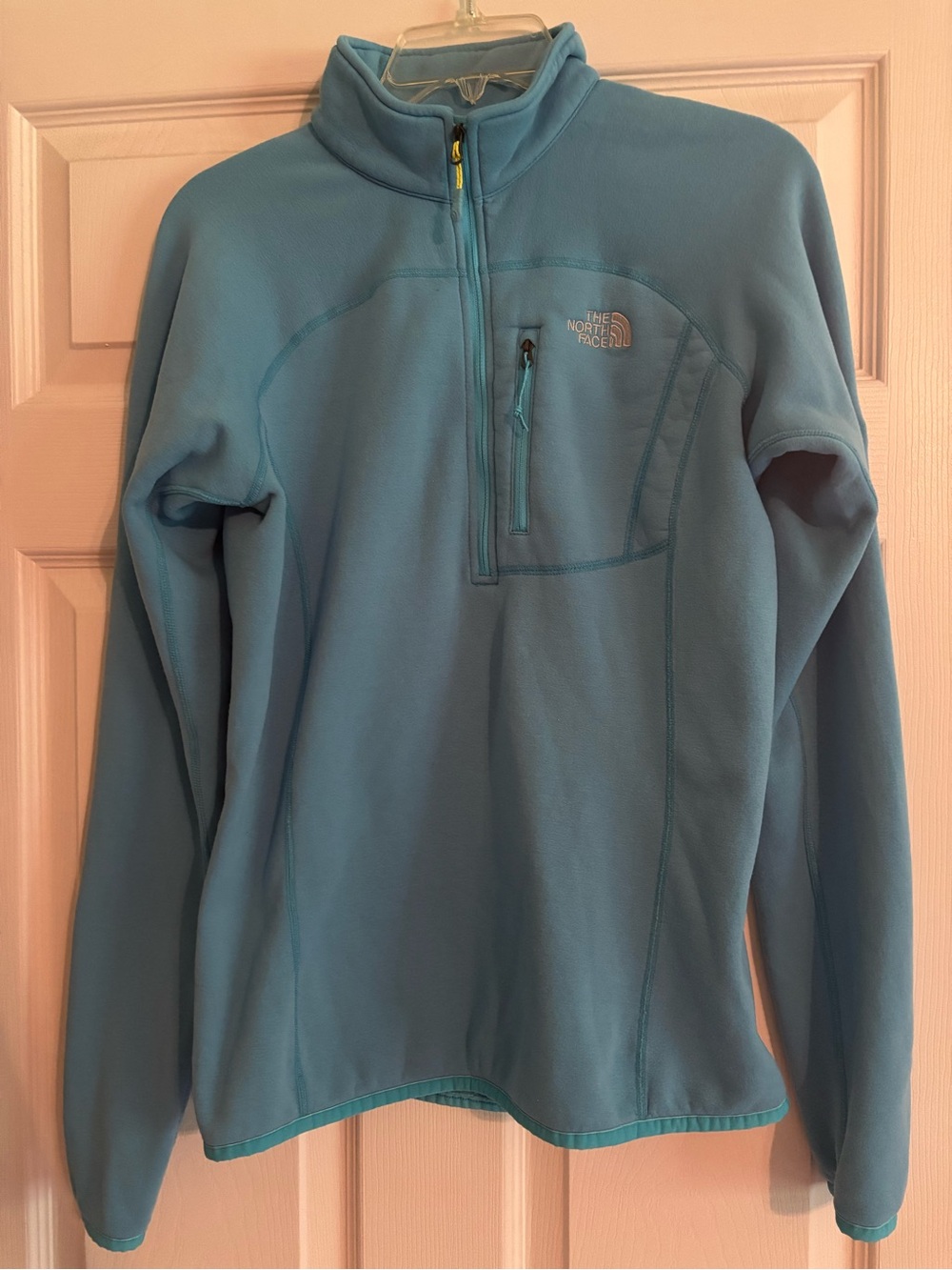 The North Face Teal Blue Fleece Jacket with Summit Series Tag